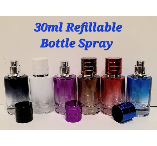 Perfume Refillable Bottle 30ml Spray Up To 300 Sprays + Perfume